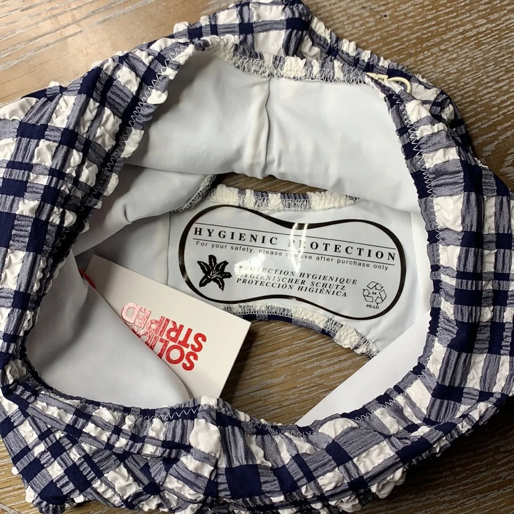 SOLID & STRIPES The Ginger Puckered Madras Bottom